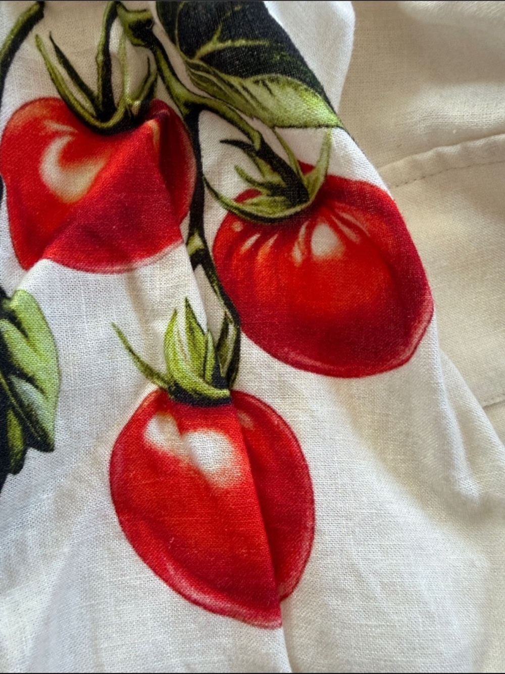 Maeve Button-Front Fit & Flare Tomato Midi Dress Size M - Picture 8 of 9